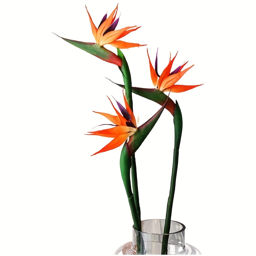Bird Paradise Strelitzia - 3 قطعة طائر الجنة الاصطناعي الزهور