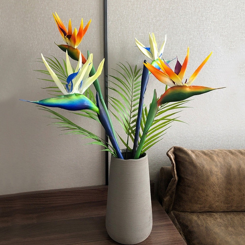 Bird Paradise Strelitzia - نباتات صناعية طويلة الساق تشبه طيور