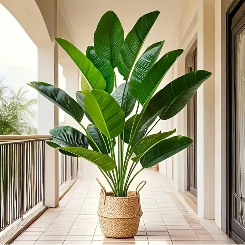 Ficus Lyrata Tree - 1 قطعة 18 أوراق نباتات اصطناعية