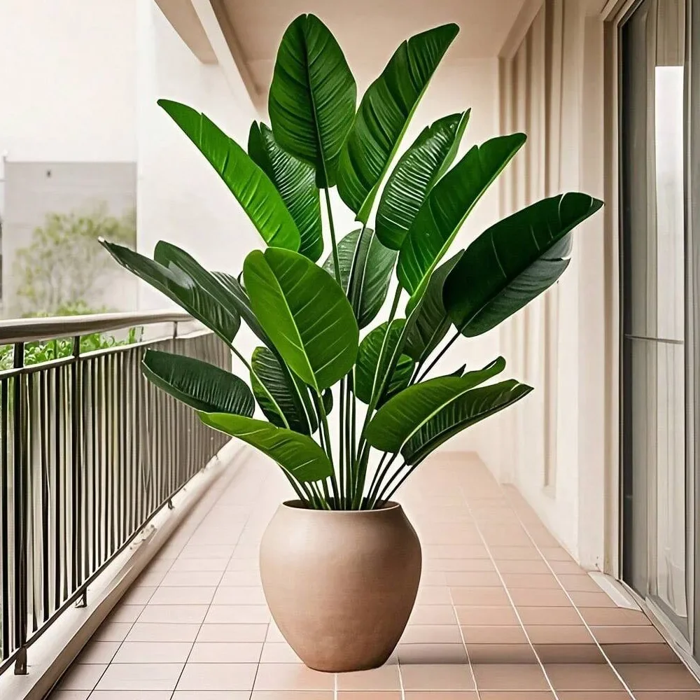 1 قطعة 18 أوراق نباتات اصطناعي - مراجعة Ficus Lyrata Tree وسعره