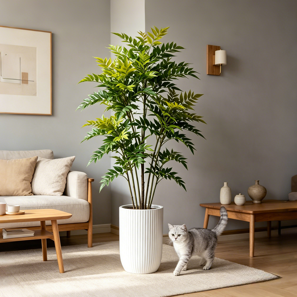 نباتات ناندينا اصطناعية بطول 7 - مراجعة Ficus Lyrata Tree وسعره