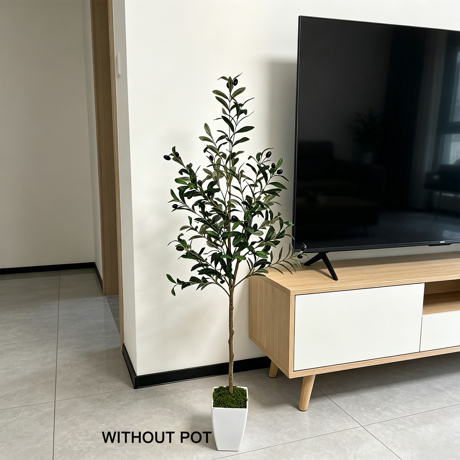شجرة زيتون اصطناعية بطول 120-1 - مراجعة Ficus Lyrata Tree وسعره
